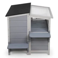 SEVOBAL Pet Crates And Houses Wooden Cat Catio With Platforms Sunshine Board Hammock Door Kitten Cage Condo For Outdoor, Gray, 39"*33"*64" -Household Items GUEST 0007bfc4 c225 4a7b b88d 29465c1b873d