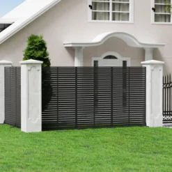 SEVOBAL 6pc Patio Screen Patio Privacy Porch Screen Patio Screens Paged Patio Decorative Screens Patio Screen Decor Outdoor, Black, 272.82"*15.75"*72"