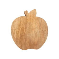 SEVOBAL Serving Platters Cute Apple Shape Wood Cheese And Bread Board With Asymmetrical Modern Design For Cakes, Appetizers, Brown, 9.5"*9.5"*1" -Household Items GUEST 04fb5999 3097 4849 b40c 0c9bc4351386
