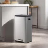 SEVOBAL Trash Can Kitchen Garbage Can Trash Cans Rectangle Stainless Steel With Soft Close Lid Step Foot Pedal Bathroom Toilet, Gray, 30"*23"*16" 1 SEVOBAL Trash Can Kitchen Garbage Can Trash Cans Rectangle Stainless Steel With Soft Close Lid Step Foot Pedal Bathroom Toilet, Gray, 30"*23"*16" -Household Items GUEST 06582f89 9076 4f53 a6ca 293dcfcc8682
