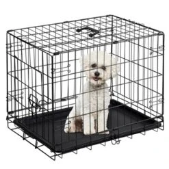Sevobal Pet Carriers Single Door Dog Cage, Durable Metal Pet Kennel, Removable Tray For Easy Cleaning, Black, 30.31"*17.91"*19.49" -Household Items GUEST 06adef4c 50f9 4349 8bba 3fc0583c8419