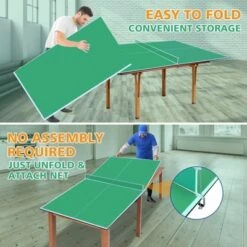 Sevobal Game Table 8ft Foldable Ping Pong Conversion Top Table Tennis Surface For Indoor Use And Game Rooms, Green, 96"*48"*3" 9 Sevobal Game Table 8ft Foldable Ping Pong Conversion Top Table Tennis Surface For Indoor Use And Game Rooms, Green, 96"*48"*3" -Household Items GUEST 0810d197 39a0 4abd befe 1c65ab7d13d5