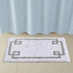 SEVOBAL Bathroom Rugs Bath Mat Rug Home Decor Carpet Shower Mat Home Decor For Bathtub Side Floor Shower Room Bathroom, White, 40"*24"*0.5"
