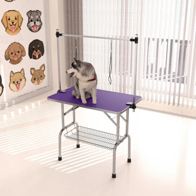 SEVOBAL Pet Grooming Tools Foldable Pet Grooming Table For Pet Large Dogs And Cats With Adjustable, Bathing Station, Purple, 44"*23.6"*65.5" 5 SEVOBAL Pet Grooming Tools Foldable Pet Grooming Table For Pet Large Dogs And Cats With Adjustable, Bathing Station, Purple, 44"*23.6"*65.5" - Image 3