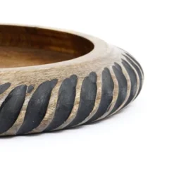 SEVOBAL Serving Platters Handcrafted Wooden Serving With Black Resin Accent, Functional Art Piece For Modern Living, Dining, Brown, 12"*12"*2" -Household Items GUEST 1073780a 3c4d 4f48 aab1 7f1a7cbebabd