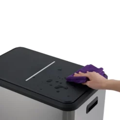 SEVOBAL Trash Can Kitchen Garbage Can Trash Cans Rectangle Stainless Steel With Soft Close Lid Step Foot Pedal Bathroom Toilet, Gray, 30"*23"*16" -Household Items GUEST 1241a7d0 0b60 4157 9025 ff740b53b4ea