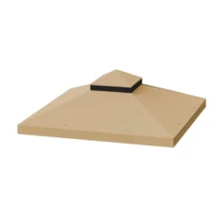 Sevobal Patio Umbrellas Outdoor Patio Gazebo Replacement Canopy, Durable UV-Resistant Material, BBQ Tent Roof Top Cover, Beige, 118"*118"*33.07" -Household Items GUEST 128f9a8b 38b4 4fcc bae1 d405c716ada9