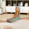 SEVOBAL L-Shape Cat Scratcher Lounge Corrugated Cardboard Scratching Pad For Indoor Cats Durable Cat Furniture With Feather Spring Toy Cartoon Design -Household Items GUEST 145ae81a 96a9 41ab ad79 04c4b917025a