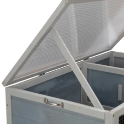 Sevobal Pet Carriers, Double Layer Rabbit Hutch With Wheels, Portable Fence For Yard Living Room, Gray, 35.43"*19.68"*36.61" -Household Items GUEST 14a3f4e0 f1d3 41c6 a3ba 725bd89b1215