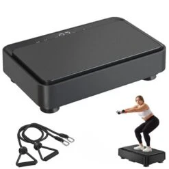 SEVOBAL Full Body Vibration Platform With Resistance Bands Crazy Fitness Massage Shaking Machine Lymphatic Drainage Weight Loss , Black, -Household Items GUEST 14ab550a 7110 40a6 9219 8d26b01852df