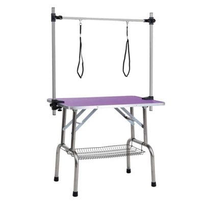 SEVOBAL Pet Grooming Tools Foldable Pet Grooming Table For Pet Large Dogs And Cats With Adjustable, Bathing Station, Purple, 44"*23.6"*65.5" 4 SEVOBAL Pet Grooming Tools Foldable Pet Grooming Table For Pet Large Dogs And Cats With Adjustable, Bathing Station, Purple, 44"*23.6"*65.5" - Image 2