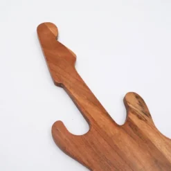 SEVOBAL Serving Platters Guitar Shape Funny Wood Cheese And Bread Board With Asymmetrical Modern Design For Cakes, Appetizers, Brown, 7.5"*18.75"*0.7" -Household Items GUEST 15709c1c a28a 4d8a be64 4a5b42127930