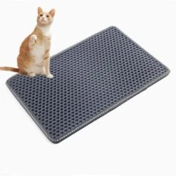 SEVOBAL Litter Box Mat With Double Layers Urine-Proof Non-Slip Litter Trapping Mat Easy Clean Kitty Litter Scatter Control, Gray, 54.5"*38.5"*2" 11 SEVOBAL Litter Box Mat With Double Layers Urine-Proof Non-Slip Litter Trapping Mat Easy Clean Kitty Litter Scatter Control, Gray, 54.5"*38.5"*2" -Household Items GUEST 15e90bb3 539a 4779 b609 4a3a823dc88f