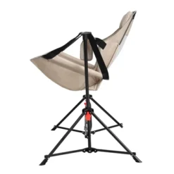 Sevobal Outdoor Portable Chairs Hammock Camping Chair Folding Rocking Recliner With Pillow Cup Holder For Lawn Backyard, Beige, 11"*8.3"*37.8" -Household Items GUEST 18d80b84 67aa 42e8 bfcd 311b8e50cb14