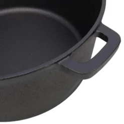 SEVOBAL Grill Cookware 2 In 1 Dutch Oven With Skillet Lid For Versatile Outdoor Cooking Use Area, Black, 12.5"*10.2"*6.2" -Household Items GUEST 18f7c261 6388 486a 9456 8ad4b3e77437