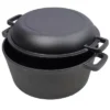SEVOBAL Grill Cookware 2 In 1 Outdoor Oven With Skillet Lid For Versatile Cooking And Campfire Use Area, Black, 12.5"*10.2"*6.2" -Household Items GUEST 19681369 2700 430d 8093 f4041ff092bf