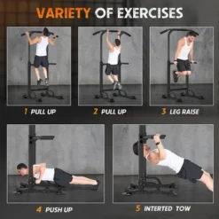 SEVOBAL Adjustable Pull Up Bar Dip Station 10 Height Settings 400LBS Capacity Multifunctional Home Gym Strength Exercise, Black, 29.13"*31.89"*82.68" 10 SEVOBAL Adjustable Pull Up Bar Dip Station 10 Height Settings 400LBS Capacity Multifunctional Home Gym Strength Exercise, Black, 29.13"*31.89"*82.68" -Household Items GUEST 1ab2e406 1008 4296 b087 d0209875d9a2