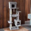 SEVOBAL Pet Tower 63-Inch Multi-Level Cat Tree With Plush Perches, Scratching Posts, Spacious For Play, Relaxation, Gray, 22.44"*11.42"*18.5" -Household Items GUEST 1ac4d0db 6a12 4493 8faf 0d7f79b4ed0e