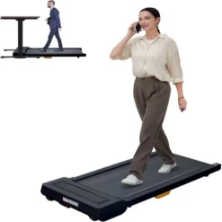 SEVOBAL Walking Pad Running 2.25HP Cushioned Belt Folding Portable Treadmill Spacious Surface Under Desk For Home Gym Office, Black, 47.2"*20.9"*4.9" -Household Items GUEST 1aec7eb5 2a3a 4a3e b3e0 7b4a0b0e3d02