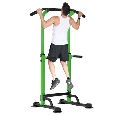 SEVOBAL Adjustable Pull Up Bar Dip Station 10 Height Settings 400LBS Capacity Multifunctional Home Gym Strength Exercise, Green, 29.13"*31.89"*82.68" 8 SEVOBAL Adjustable Pull Up Bar Dip Station 10 Height Settings 400LBS Capacity Multifunctional Home Gym Strength Exercise, Green, 29.13"*31.89"*82.68" - Image 6