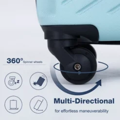 SEVOBAL Luggage 3 Piece ABS Lightweight Luggage Set With Spinner Wheels, TSA Lock, Hard Shell Suitcase For Travel School, Green, 30.31"*20.08"*11.81" -Household Items GUEST 1ee9532c 3348 4f8e 82e8 a40cfe6487ec