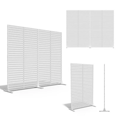 SEVOBAL 2pc Patio Screen Patio Privacy Porch Screen Patio Screens Paged Patio Decorative Screens Patio Screen Decor Outdoor, White, 90.94"*15.75"*72" 8 SEVOBAL 2pc Patio Screen Patio Privacy Porch Screen Patio Screens Paged Patio Decorative Screens Patio Screen Decor Outdoor, White, 90.94"*15.75"*72" - Image 6