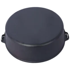 SEVOBAL Grill Cookware Outdoor Dutch Oven With Skillet Lid For Campfire Cooking And Group Meals Use Area, Black, 13"*13"*7.5"