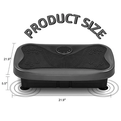 SEVOBAL Exercise Trainers Vibration Plate Fitness Platform Shaking Workout Board Lymphatic Drainage Weight Loss For Home Gym, Gray, 22.1"*13.8"*6.1" 3 SEVOBAL Exercise Trainers Vibration Plate Fitness Platform Shaking Workout Board Lymphatic Drainage Weight Loss For Home Gym, Gray, 22.1"*13.8"*6.1"