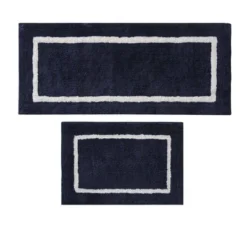 SEVOBAL Bathroom Rugs Bath Mat Rug Home Decor Carpet Shower Mat Home Decor Double Pattern For Shower Room Bathroom Home, Navy, 60"*24"*1.25" -Household Items GUEST 21650ee7 15c6 4c6b a27e 3c648bb906de 1