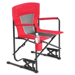 Sevobal Outdoor Portable Chairs Freestyle Rocker Camping Chair With Durable Armrests And Drink Holder For Patio And Backyard, Red, 36.02"*4.92"*25.2" -Household Items GUEST 219442e5 56c5 4100 8682 86068345a749