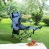 Sevobal Outdoor Portable Chairs Adjustable Reclining Camping Chair With Side Pockets And Cup Holder For Lawn And Patio, Dark Blue, 44.9"*20.9"*35.4" -Household Items GUEST 24244fb1 c8b3 499c 9afb c18ee4fabb69
