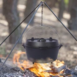 SEVOBAL Grill Cookware Dutch Oven With Skillet Lid For Campfire Cooking And Group Meals Use Area, Black, 15.4"*15.4"*9.7" -Household Items GUEST 243b34fa 3a10 44a1 b0f3 39178154f0ae