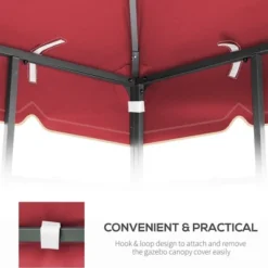 Sevobal Patio Umbrellas Outdoor Patio Gazebo Canopy, Outdoor Replaceable Canopy, Double Shed Roof, Canopy Top Only , Red, 118"*118"*26.78" 10 Sevobal Patio Umbrellas Outdoor Patio Gazebo Canopy, Outdoor Replaceable Canopy, Double Shed Roof, Canopy Top Only , Red, 118"*118"*26.78" -Household Items GUEST 2bf8ae27 c97c 49ff 9a15 d6759008390c