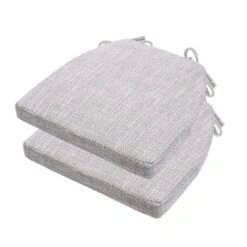 SEVOBAL 2Pack Seat Cushions With Premium Soft Cotton Filling, Non-Slip Bottom, Comfortable Durable Chair Pads For Living Room, Beige, 17"*16.5"*2.2" -Household Items GUEST 2c780f7b ccf8 40ce 8391 5472633e58c8