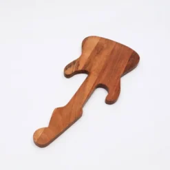 SEVOBAL Serving Platters Guitar Shape Funny Wood Cheese And Bread Board With Asymmetrical Modern Design For Cakes, Appetizers, Brown, 7.5"*18.75"*0.7" -Household Items GUEST 2cc0c47a 0ee1 4c14 8f72 9df556529dff