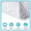 SEVOBAL Bathroom Rugs Bath Mat Rug Home Decor Carpet Shower Mat Home Decor Chenille Chain Stitch For Shower Room Bathroom Home, White, 30"*20"*0.5" -Household Items GUEST 2cc1840a ecc1 4471 84c3 0897a8199dff 1