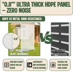 SEVOBAL 8pc Patio Screen Patio Privacy Porch Screen Patio Screens Paged Patio Decorative Screens Patio Screen Decor Outdoor, White, 363.76"*15.75"*72" 12 SEVOBAL 8pc Patio Screen Patio Privacy Porch Screen Patio Screens Paged Patio Decorative Screens Patio Screen Decor Outdoor, White, 363.76"*15.75"*72" -Household Items GUEST 2cd08589 3b8f 40d1 8886 aac858500096