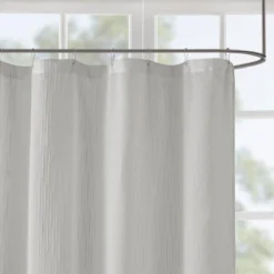 SEVOBAL Shower Curtain Sheer Stripe Fabric With Light Texture For Stylish Bathroom Decor, Gray, 72"*72"*0.13" -Household Items GUEST 2d0a7250 2d64 49be 847c 321e2553cb51