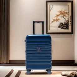 SEVOBAL Luggage Large Check-In Suitcase Expandable With TSA Lock, Durable ABS And PC Spinner Suitcase For Travel, Back School, Blue, 21"*11"*30"