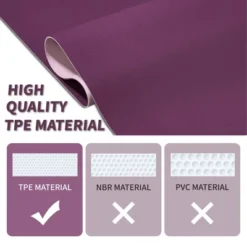 SEVOBAL Yoga Mats Exercise Yoga Mat Non Slip Dual Texture Design Comfortable Durable For Home Gym Fitness, Purple, 72.1"*24"*0.2" -Household Items GUEST 2e169e4b 9b9b 4b4e bea5 244e0543a5e7