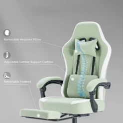SEVOBAL Office Chair Desk Chair Computer Chair Office Chairs With Lumbar Support Swivel Rolling Easy Assembly Home Gift, Green, 25.2"*25.4"*48.4" -Household Items GUEST 2e560b02 66b5 475c 81ac 3374df577146