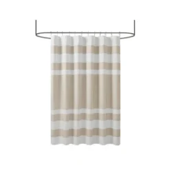 SEVOBAL Shower Curtain Water Repellent 3M Treatment With Waffle Weave Texture For Modern Bathroom Decor, Gray, 72"*72"*0.13"