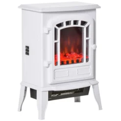 SEVOBAL Fireplace Insert Heater Mantel 3D Flame Fireplace Stove Bottom Air Outlet Fire Place Panoramic Fire Place Heater, White, 17"*12.25"*21.75" -Household Items GUEST 2ef80b94 0d6b 49f8 bd52 fc16e5663e2f