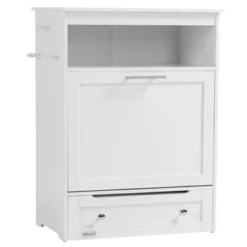 SEVOBAL Pet Water Bottle Pet Feeder Station Storage Cabinet, Dog Food Storage Container With Dog Raised Bowls,White(24"*14"*32.25") -Household Items GUEST 327d2e23 5aac 47a2 9679 ea2aff28b595