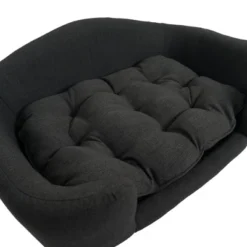 SEVOBAL Modern Wood Dog Bed With Comfortable Tufted Cushion Ideal Small Dog Retreat, Gray(30.25"*21.75"*14") -Household Items GUEST 3503c60c 0c94 4e8e 9646 b4d554b78d51