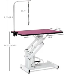 SEVOBAL Pet Grooming Tools Foldable Pet Grooming Table For Pet Large Dogs And Cats With Adjustable, Bathing Station, Pink, 42.5"*23.5"*63.75" -Household Items GUEST 366ef7ff 7048 4e94 8e99 10bbe040ce03
