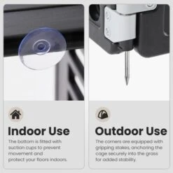 Sevobal Pet Carriers Safe And Secure Dog Playpen For Indoor And Outdoor, Pet Fence, Folding And Portable, Easy To Clean, Black, 35.6"*35"*23.6" -Household Items GUEST 3cf4843c 3493 4de3 b23e 5fc70118fd77