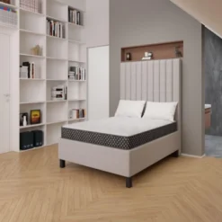 SEVOBAL Mattresses Quilted Foam Mattress With Pressure Relieving Gel Memory Foam For Comfortable Sleep In Bedroom Use, White, 75"*38"*6"