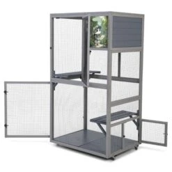 SEVOBAL 35" Catio Outdoor Cat Enclosure Cat Patio Enclosure With 2 Platforms Cat Condo Outdoor Wooden Movable Cats Cage With 4 Wheels Outdoor 9 SEVOBAL 35" Catio Outdoor Cat Enclosure Cat Patio Enclosure With 2 Platforms Cat Condo Outdoor Wooden Movable Cats Cage With 4 Wheels Outdoor -Household Items GUEST 3f077eea 2791 4d72 bcd3 ae7c597b8b0b