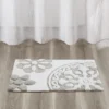 SEVOBAL Bathroom Rugs Bath Mat Rug Home Decor Carpet Shower Mat Home Decor Medallion Floral Pattern Shower Room Bathroom, Beige, 30"*20"*0.5" -Household Items GUEST 40a82486 2b63 48ed a067 d4affd5403f0